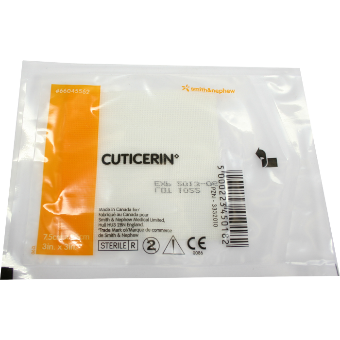 CUTICERIN 7,5x7,5 cm Gaze m.Salbenbeschichtung