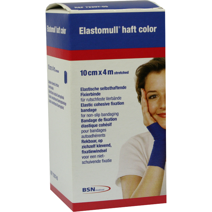 ELASTOMULL haft color 10 cmx4 m Fixierb.blau