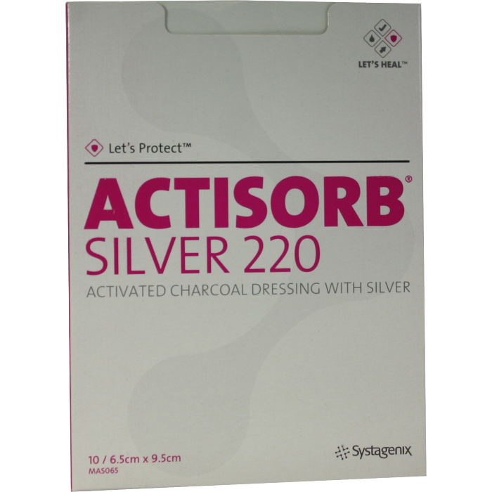 ACTISORB 220 Silver 6,5x9,5 cm steril Kompressen