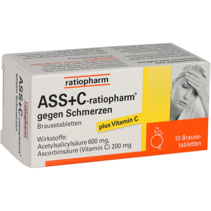 ASS + C-ratiopharm gegen Schmerzen Brausetabletten