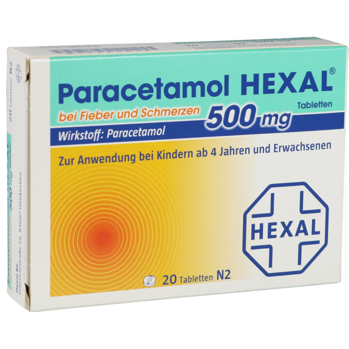 PARACETAMOL 500 mg HEXAL b.Fieber u.Schmerzen Tab.
