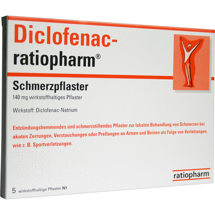 DICLOFENAC-ratiopharm Schmerzpflaster