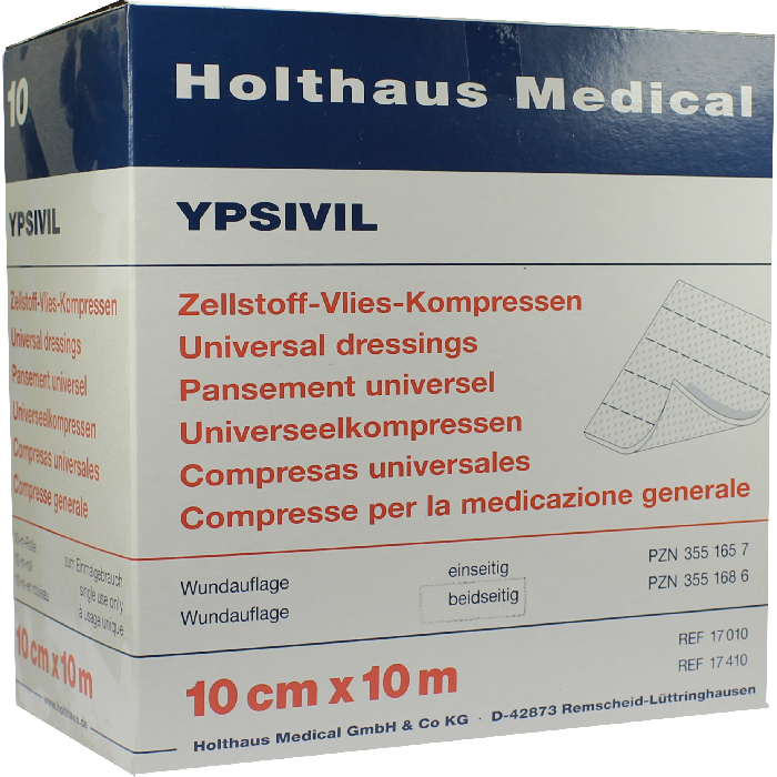 ZELLSTOFF VLIES Kompr.YPSIVIL 10 cmx10 m beidseit.
