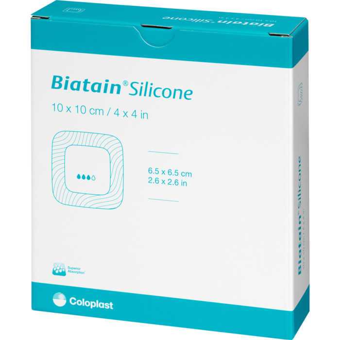 BIATAIN Silicone Schaumverband 10x10 cm