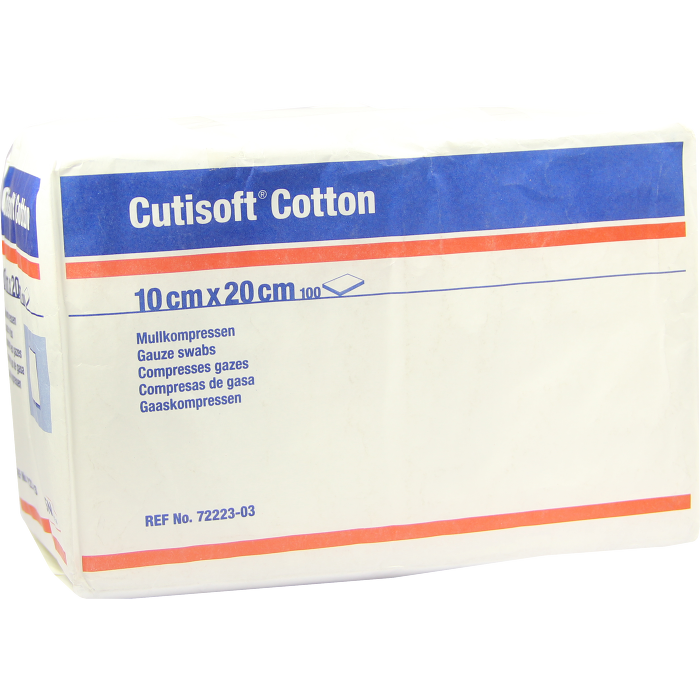 CUTISOFT Cotton Kompr.10x20 cm unster.8fach