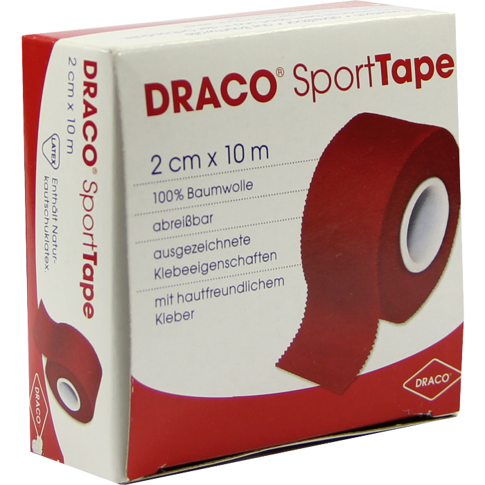 DRACO TAPEVERBAND 2 cmx10 m rot