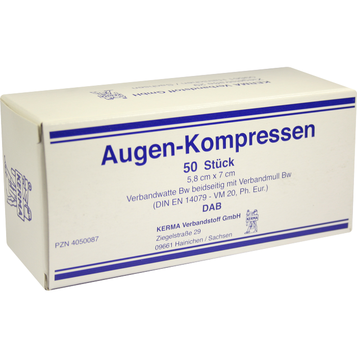 AUGENKOMPRESSEN 5,8x7 cm unsteril