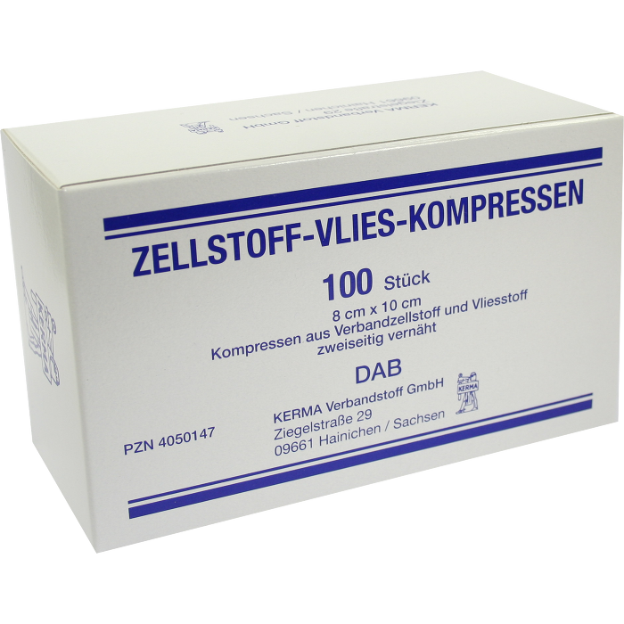 ZELLSTOFF VLIES Kompressen unsteril 8x10 cm
