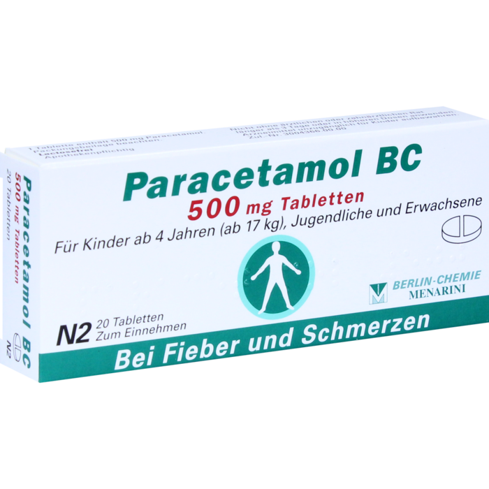 PARACETAMOL BC 500 mg Tabletten