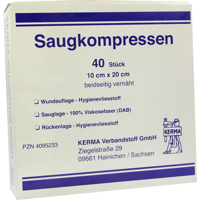 SAUGKOMPRESSEN unsteril 10x20 cm