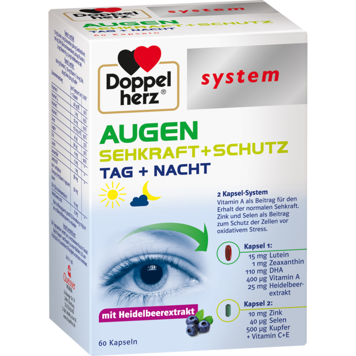 DOPPELHERZ Augen Sehkraft+Schutz system Kapseln