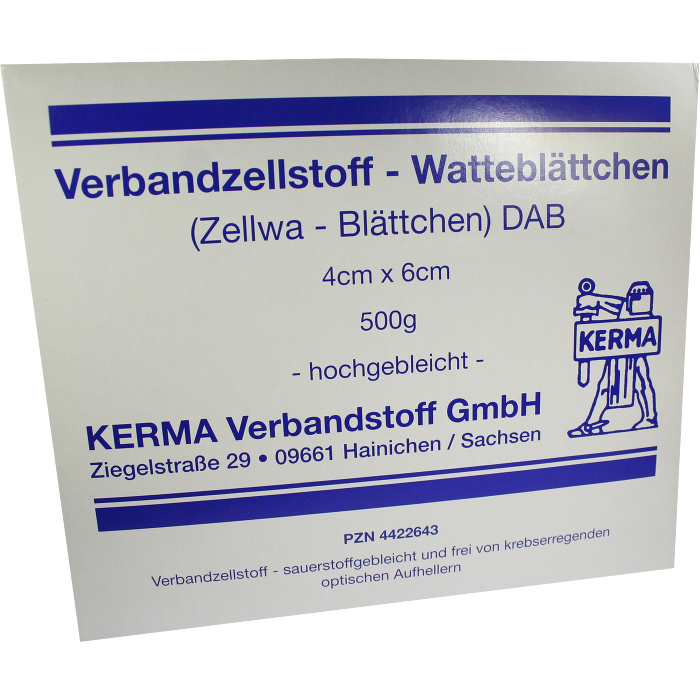 VERBANDZELLSTOFF WATTEBLÄTTCHEN hochgebl.4x6 cm