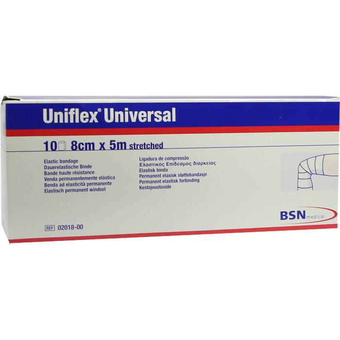 UNIFLEX Universal Binden 8 cmx5 m Zellglas weiß