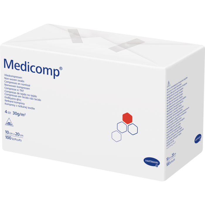 MEDICOMP Vlieskomp.unsteril 10x20 cm 4fach