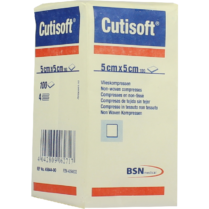 CUTISOFT Vlieskompressen unsteril 5x5 cm