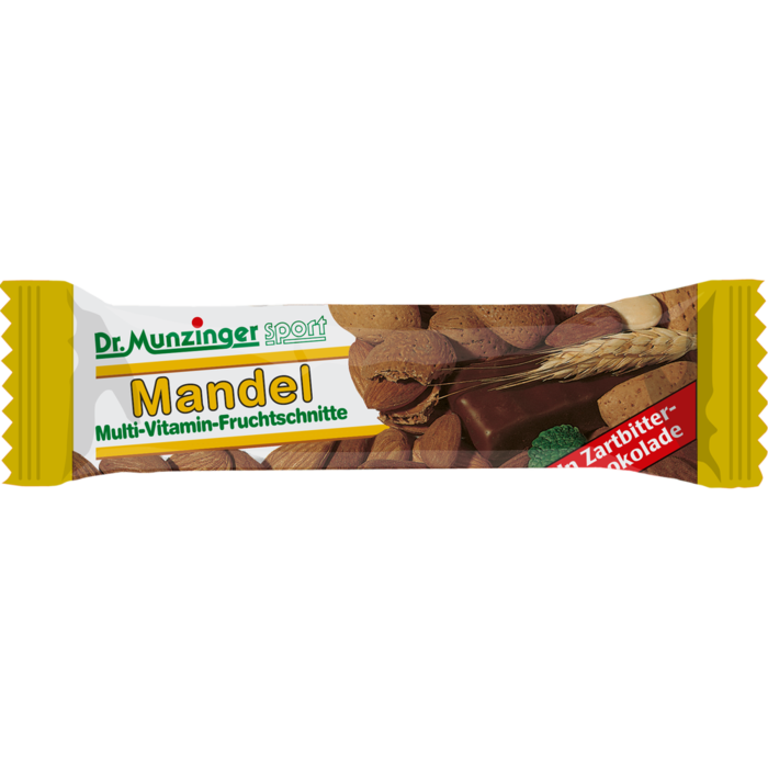 DR.MUNZINGER Fruchtschnitte Mandel schokoliert