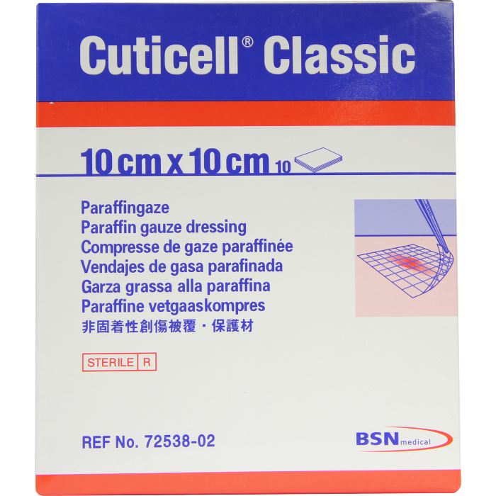 CUTICELL Classic Wundgaze 10x10 cm