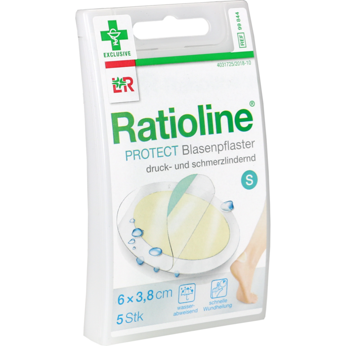 RATIOLINE protect Blasenpflaster 3,8x6 cm klein