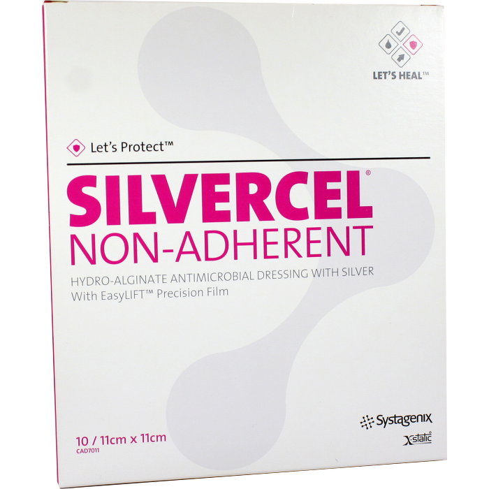 SILVERCEL non Adherent Hydroalginat Verb.11x11 cm