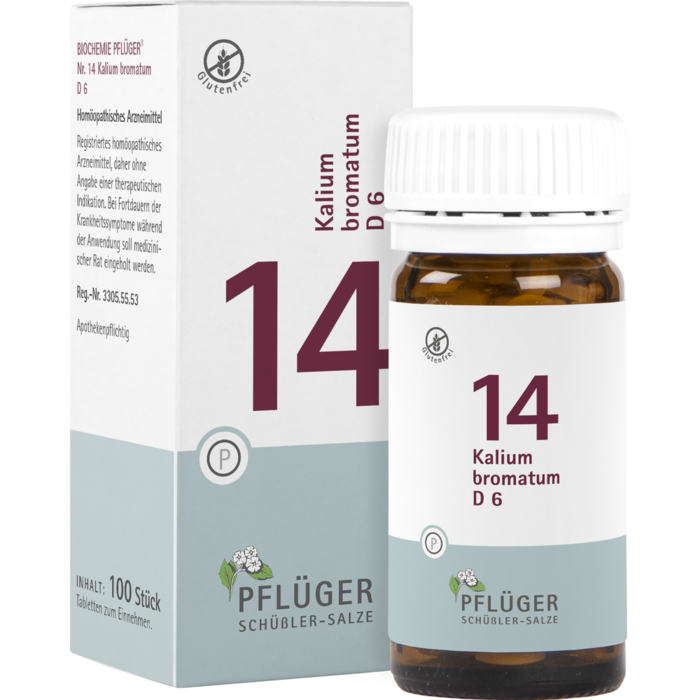 BIOCHEMIE Pflüger 14 Kalium bromatum D 6 Tabletten