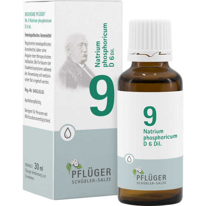 BIOCHEMIE Pflüger 9 Natrium phosphoricum D 6 Tro.