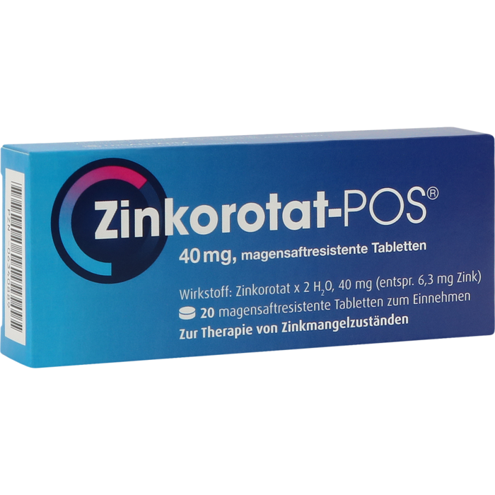 ZINKOROTAT POS magensaftresistente Tabletten