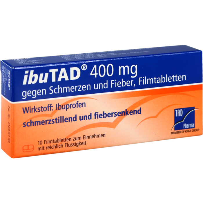 IBUTAD 400 mg gegen Schmerzen und Fieber Filmtabl.