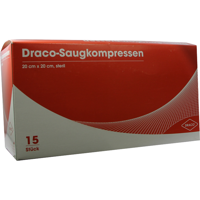 SAUGKOMPRESSEN steril 20x20 cm Draco