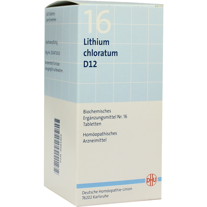 BIOCHEMIE DHU 16 Lithium chloratum D 12 Tabletten