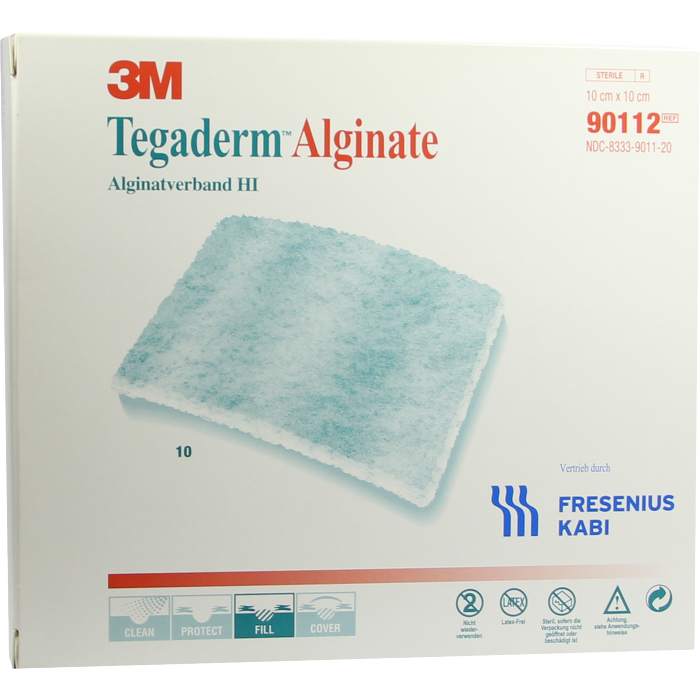 TEGADERM Alginate FK Kompressen 10x10 cm 90112