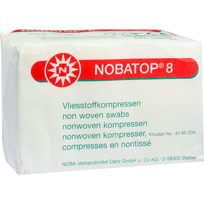 NOBATOP 8 Kompressen 7,5x7,5 cm unsteril