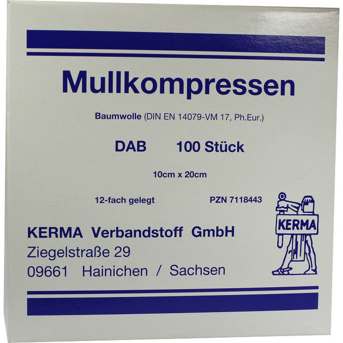 MULLKOMPRESSEN 10x20 cm unsteril 12fach BW
