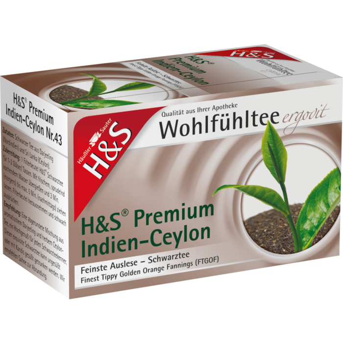 H&S Schwarztee Premium Indien-Ceylon Filterbeutel