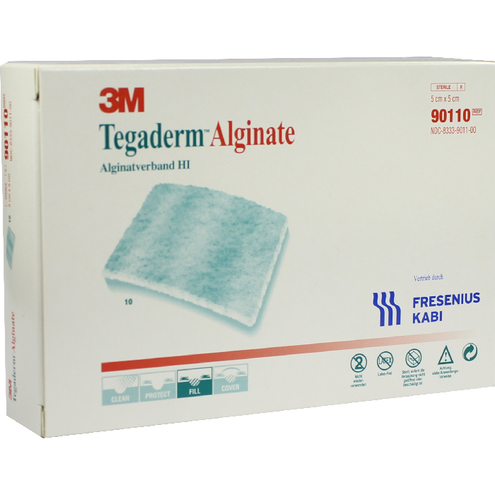 TEGADERM Alginate Kompressen 5x5 cm 90110