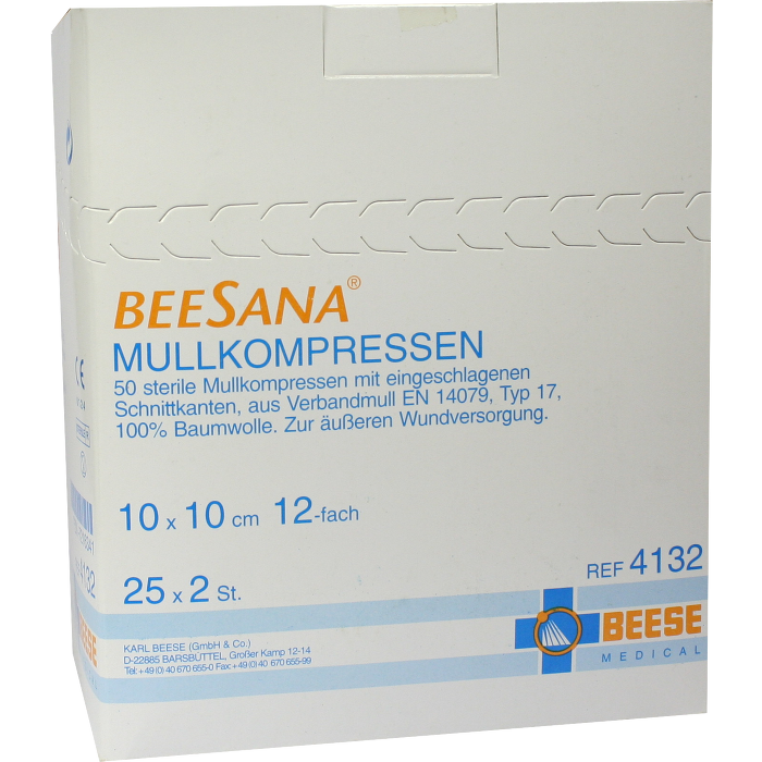 MULLKOMPRESSEN 10x10 cm steril 12fach