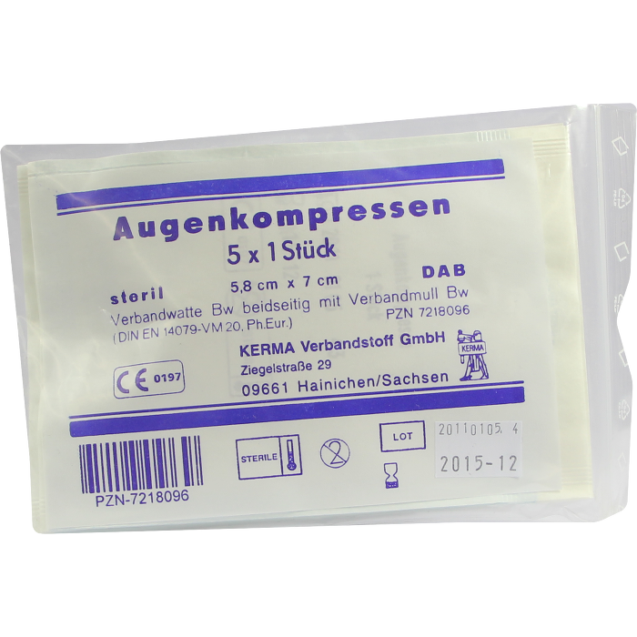 AUGENKOMPRESSEN 5,8x7 cm steril