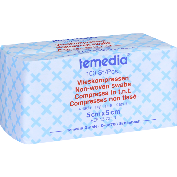 VLIESKOMPRESSEN unsteril 5x5 cm 4fach
