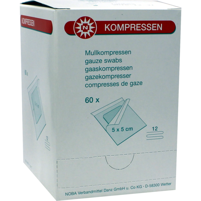 MULLKOMPRESSEN 5x5 cm steril 12fach