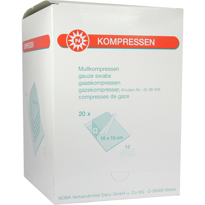 MULLKOMPRESSEN 10x10 cm steril 12fach