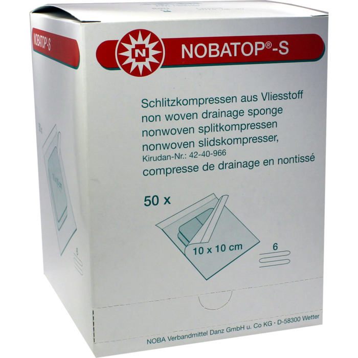 NOBATOP S Kompressen 10x10 cm steril
