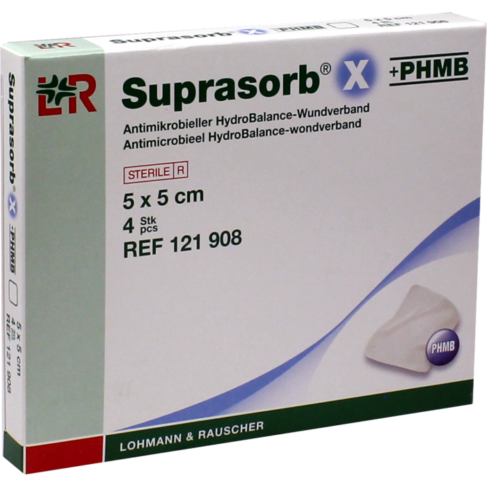 SUPRASORB X+PHMB HydroBalance Wundverb.5x5 cm