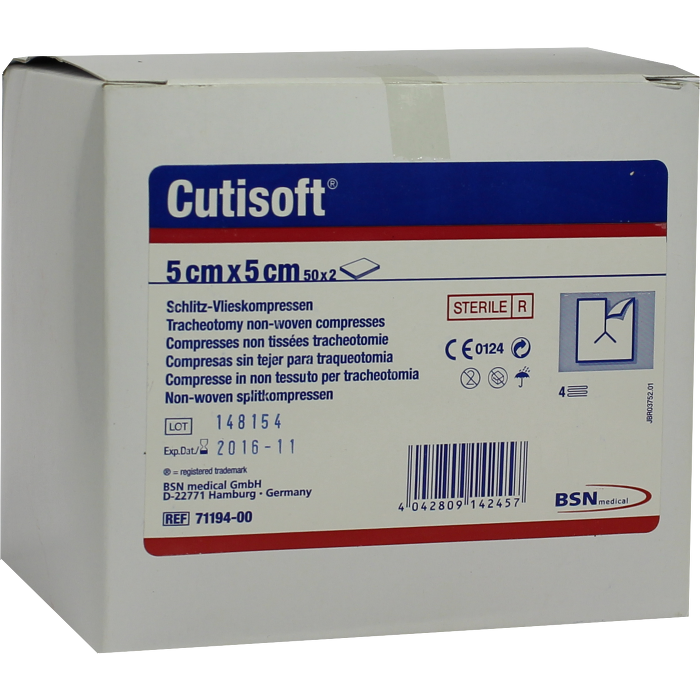 CUTISOFT Schlitz Vlieskompressen