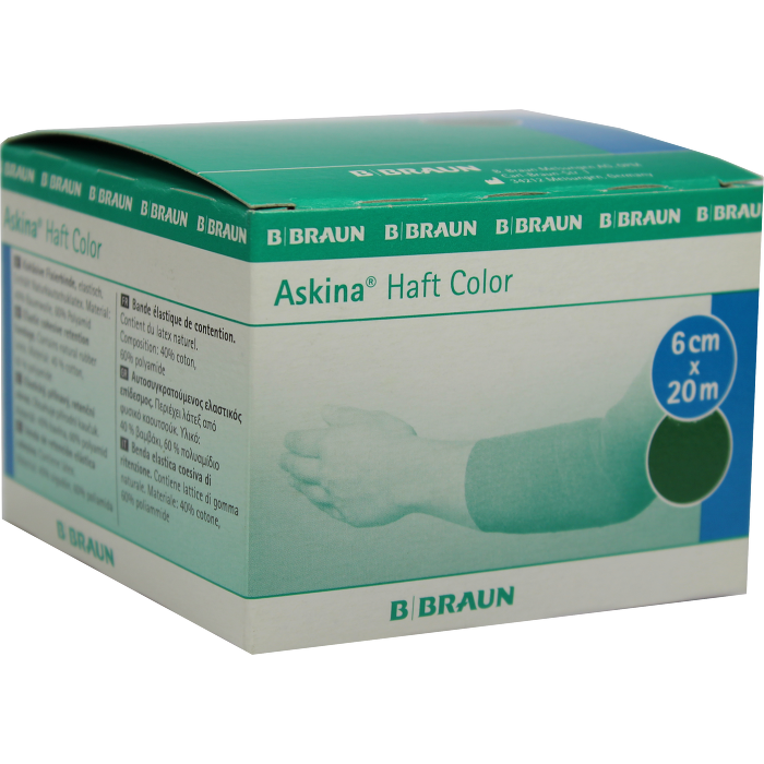 ASKINA Haftbinde Color 6 cmx20 m grün