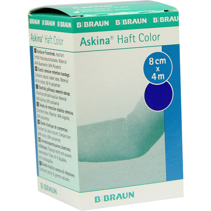 ASKINA Haftbinde Color 8 cmx4 m blau