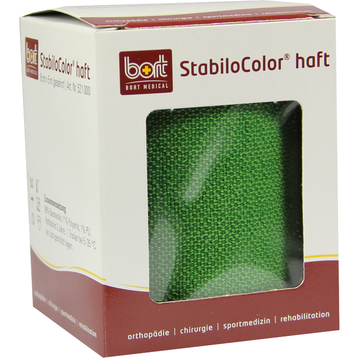 BORT StabiloColor haft Binde 8 cm grün