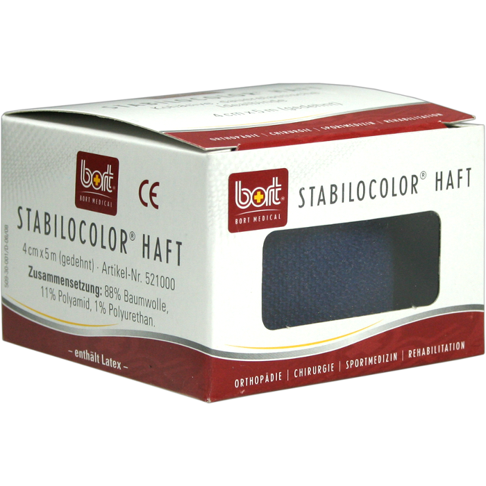 BORT StabiloColor haft Binde 4 cm blau