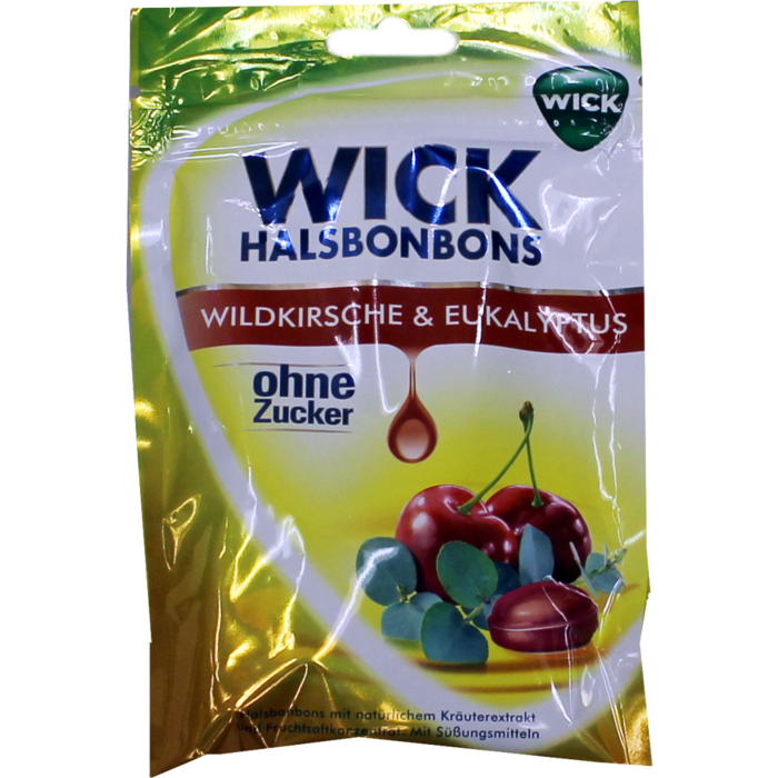 WICK Wildkirsche & Eukalyptus Bonbons o.Zucker