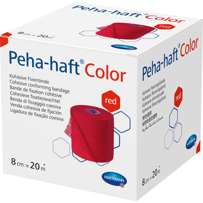 PEHA-HAFT Color Fixierb.latexfrei 8 cmx20 m rot