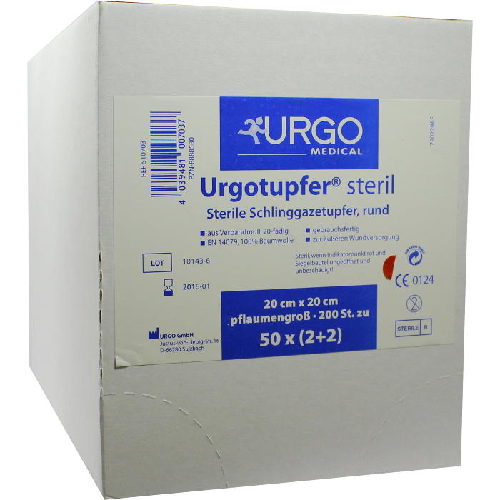 URGOTUPFER pflaumengroß steril 2+2