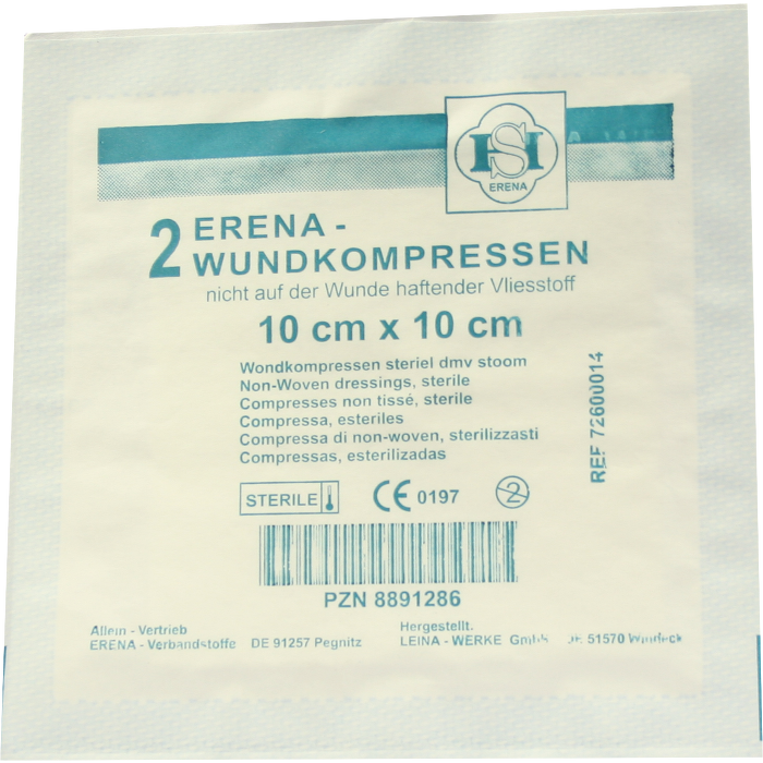 ERENA Vlies-Kompressen steril 10x10 cm
